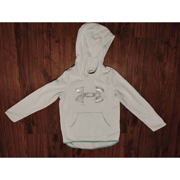Under Armour hoodie youth size medium blue sweatshirt pullover athletic casual - Picture 1 of 10
